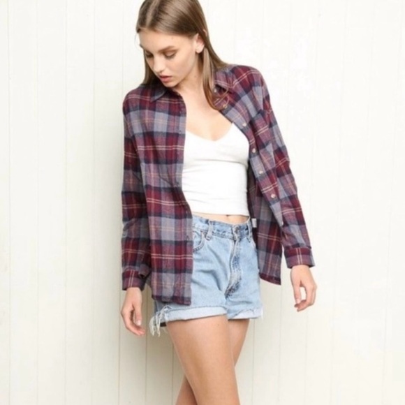 BRANDY MELVILLE PLAID FLANNEL *RARE* - Picture 1 of 10